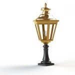 Louis XIII 05 | Messing Sockelleuchte – klassische Gartenbeleuchtung von Roger Pradier